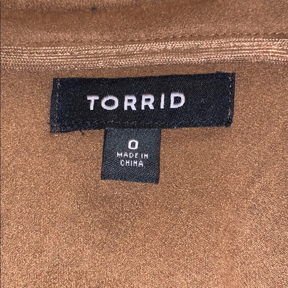 Torrid Drape Front Jacket Plus Size - Picture 2 of 4